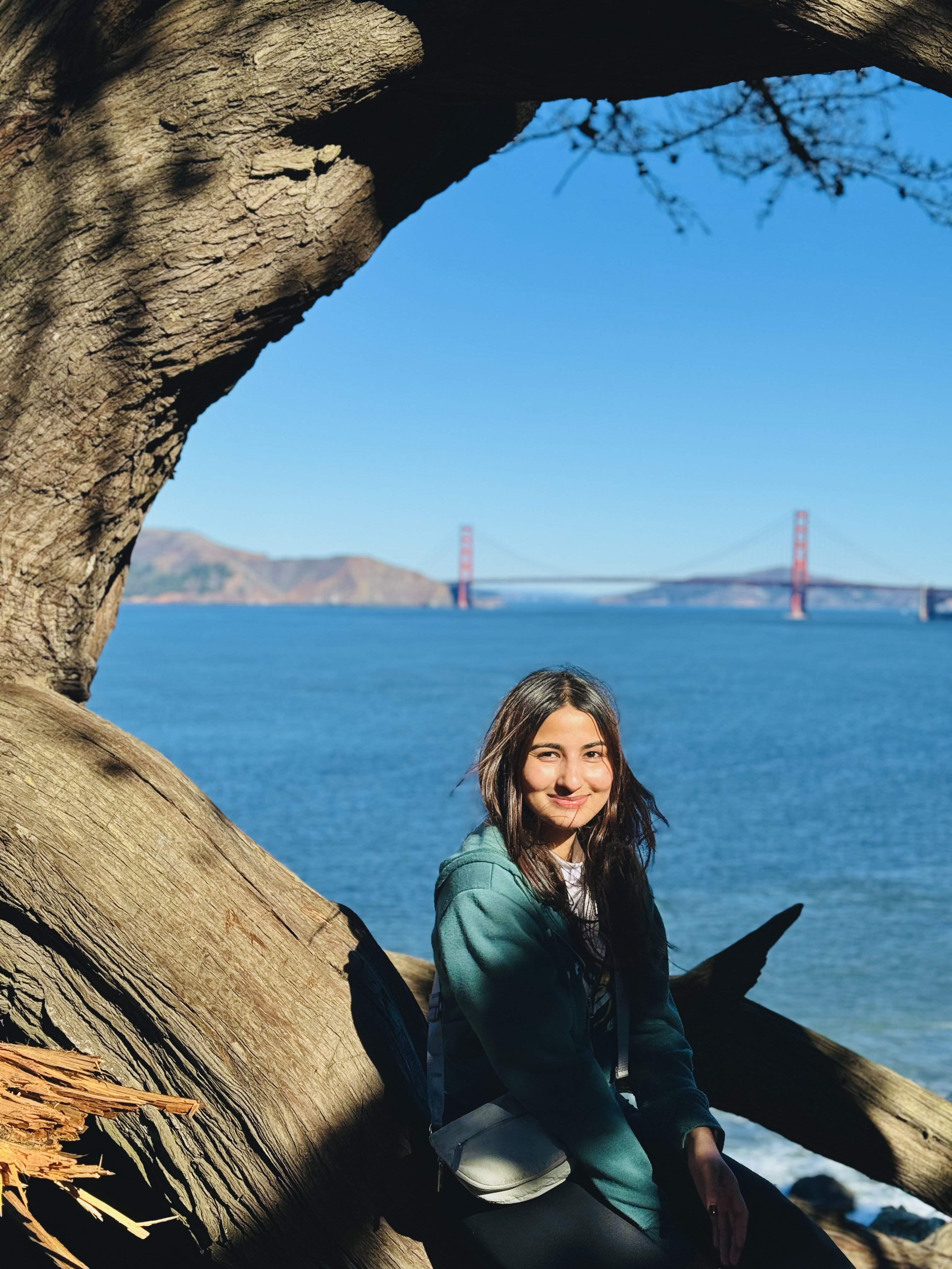 Chitvan Patel at Golden Gate Bridge, San Francisco